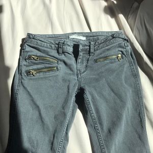 Free people jeans with zips